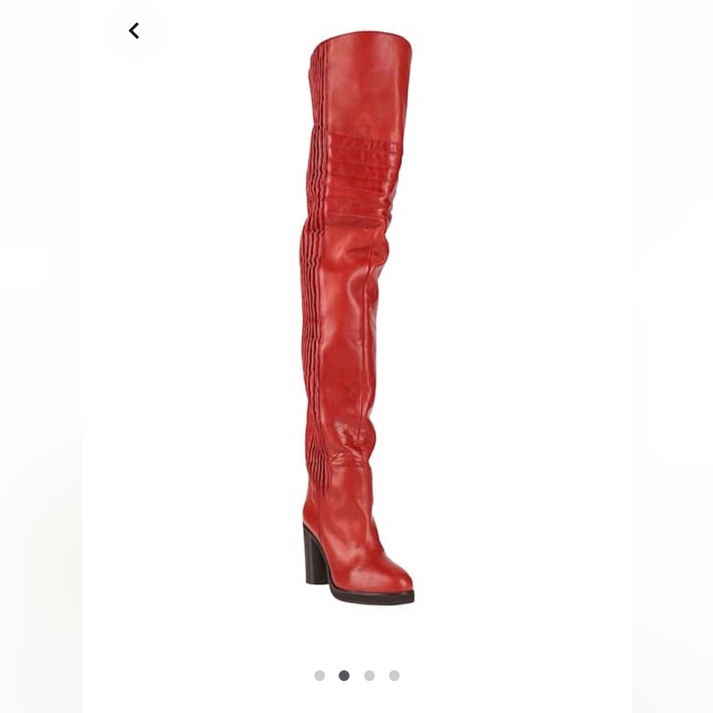 Isabel Marant Red Over the Knee Boots - Picture 9 of 9